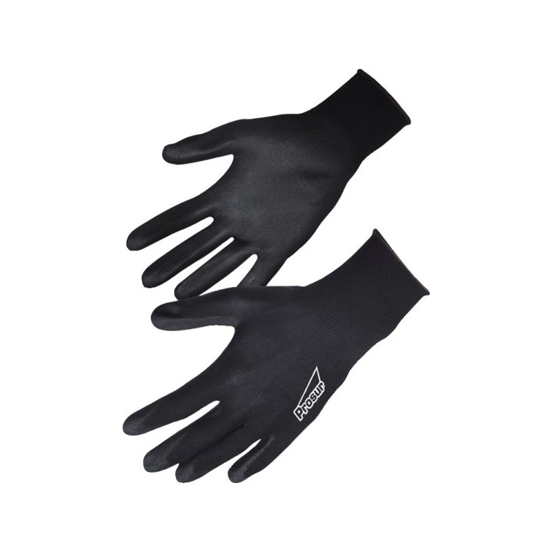 GANT PAUME ENDUITE PU NOIR NYM713PUB11 -11 T11 (SACHET DE 10 PAIRES)