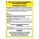 PANNEAU CONSIGNES LEGALES 460X320 MM APPELS D'URGENCE