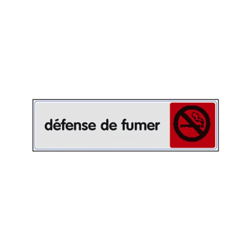 PLAQUETTE SIGNALETIQUE 170X45 MM PLEXI COULEUR PORTE COUPE FEU PAS NE PAS METTRE