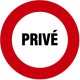 DISQUE D'INTERDICTION Ø 300 MM RIGIDE SENS INTERDIT