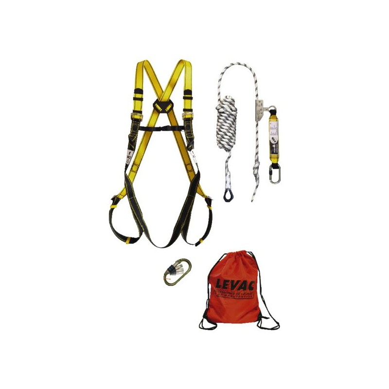 HARNAIS 3800C + 1 STOP CHUTE 3803A100 + 2 MOUSQUETON + SAC RECTANGLE 18023