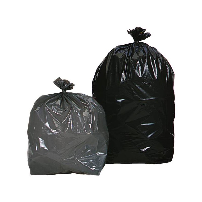SAC POUBELLE GRIS 100 L - 60 MICRONS CARTON DE 200 SACS - 8X251 010 090