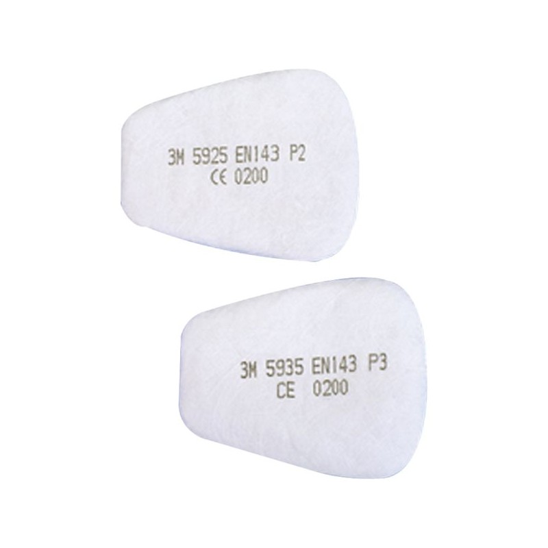 FILTRE ANTIPOUSSIERES POUR UTILISATION COMBINEE AVEC FILTRES ANTIGAZ POUR 6200 -