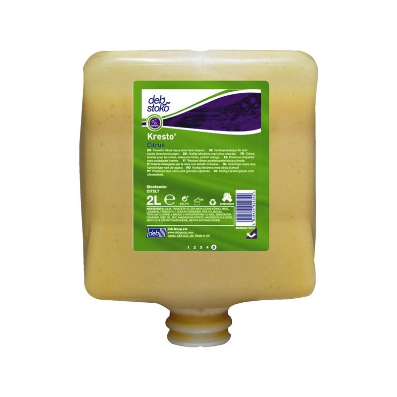 CREME LAVANTE KRESTO CITRUS- DEB CITRUSCARTOUCHE DE 2 L