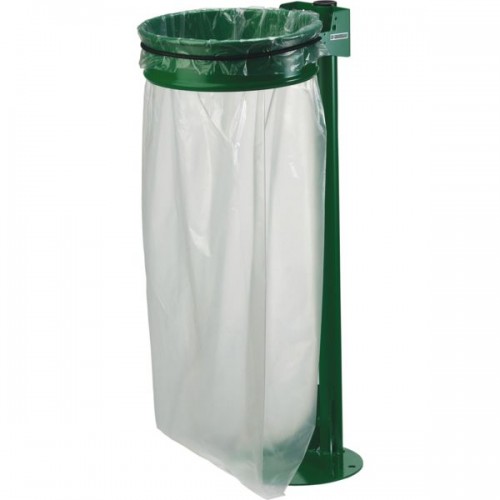 COLLECMUR SUR PLATINE AVEC POTEAU A FIXER VERT AVEC COUVERCLE