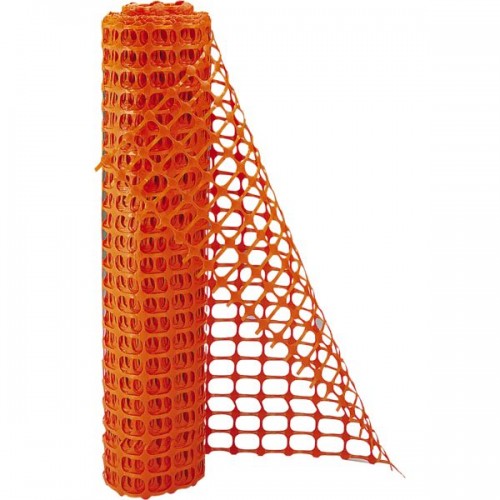 BARRIERE DE SIGNALISATION GRILLAGE DE PROTECTION ORANGE ROULEAU 50 M