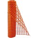 BARRIERE DE SIGNALISATION GRILLAGE DE PROTECTION ORANGE ROULEAU 50 M