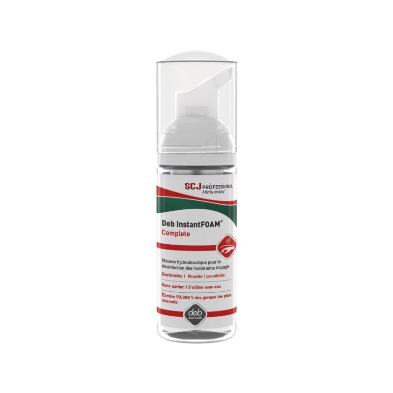 MOUSSE DESINFECTANTE HYDROALCOOLIQUE DEB INSTANTFOAM - FLACON 250 ML