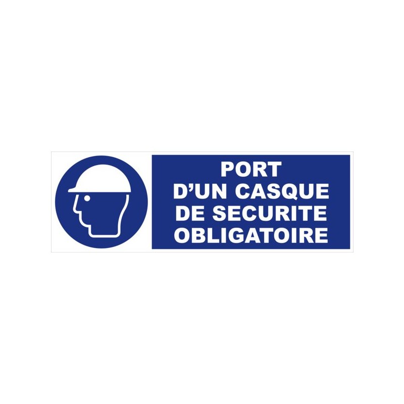PANNEAU D'OBLIGATION 450X150 MM OBLIGATION PROTECTION VOIES RESPIRATOIRES