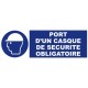 PANNEAU D'OBLIGATION 450X150 MM OBLIGATION DE PORTER UN EQUIPEMENT ANTI BRUIT