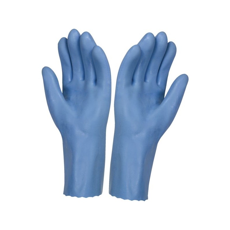 GANT LATEX NATUREL BLEU TOUT ENDUIT S/COTON INTERLOCK TAILLE 7 1/2 SACHET DE 10