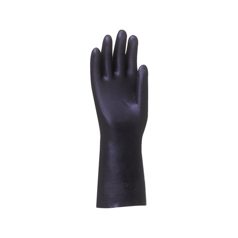 GANT LATEX / NEOPRENE FLOQUE COTON LG 320 MM NOIR TAILLE 8 13684-8