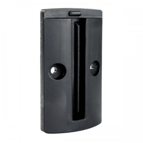 PLATINE MURALE NOIRE POURSANGLE 50 MM