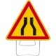 PANNEAU TRIANGULAIRE DE SIGNALISATION 1000 MMCL T1 - CHAUSSEE RETRECIE