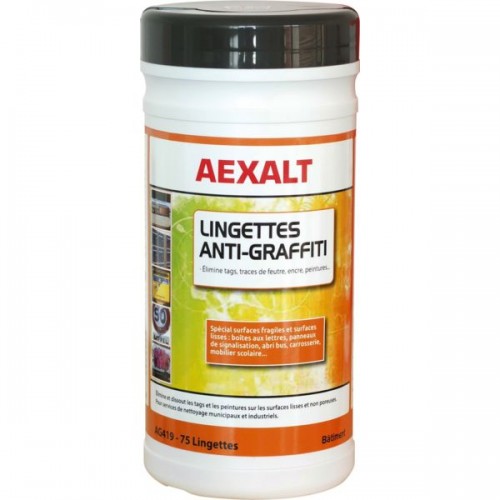 LINGETTE ANTIGRAFFITI IMPREGNEE SOLUTION DECAPANTE - SEAU 70LINGETTES
