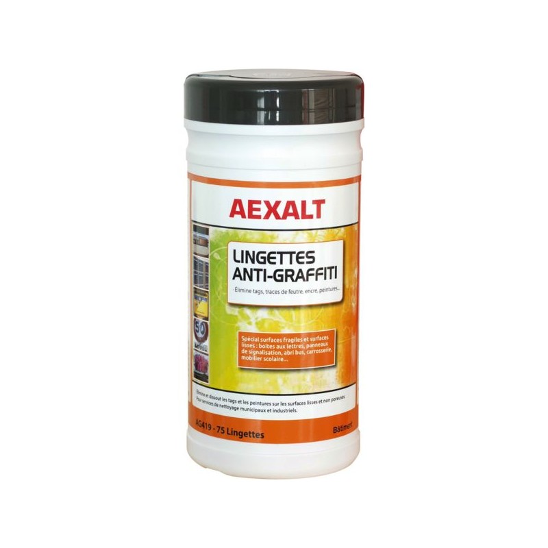 LINGETTE ANTIGRAFFITI IMPREGNEE SOLUTION DECAPANTE - SEAU 70LINGETTES