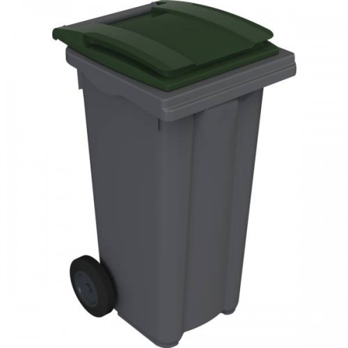 CONTENEUR POUBELLE ROULANT 180 L VERT