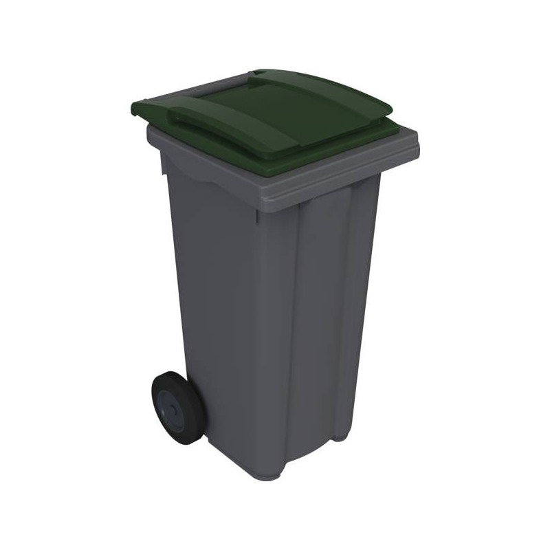 CONTENEUR POUBELLE ROULANT 180 L VERT