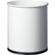 CORBEILLE A PAPIER EN ACIER EPOXY 15 L - BLANC - DIAM. 270 X300 MM
