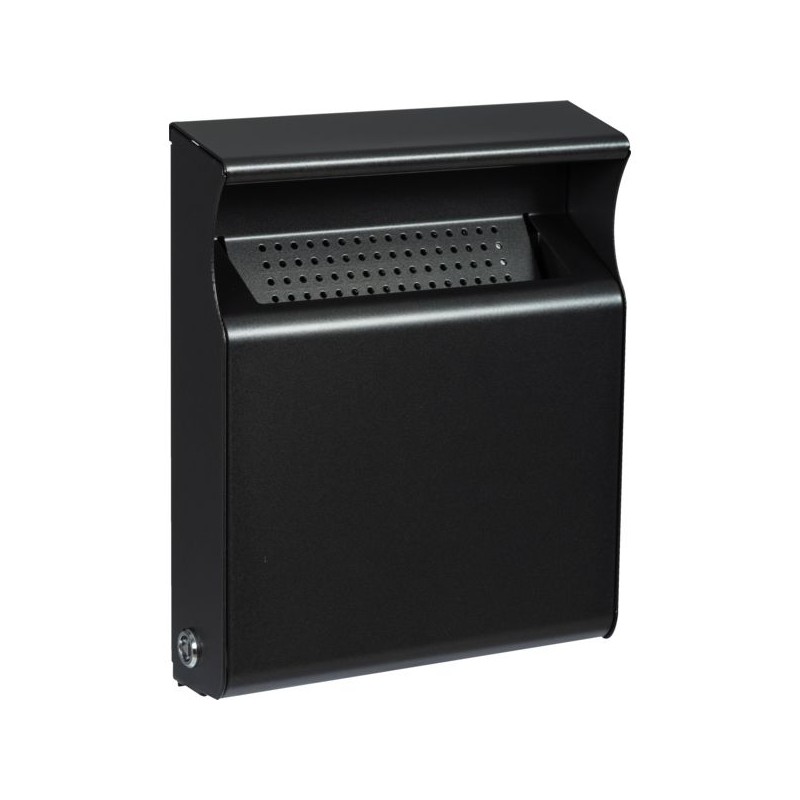 CENDRIER MURAL EXTERIEUR ACIERMANGANESE 1 L - 282 X 150 X 60 MM