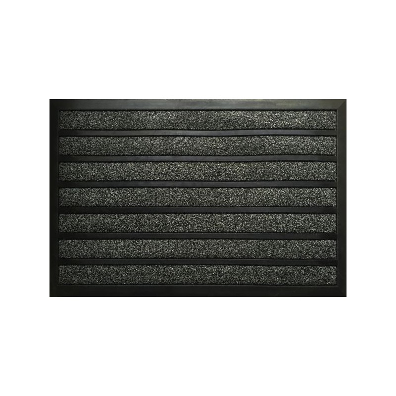 TAPIS COMBI BRUSH 45X75 CM NOIR