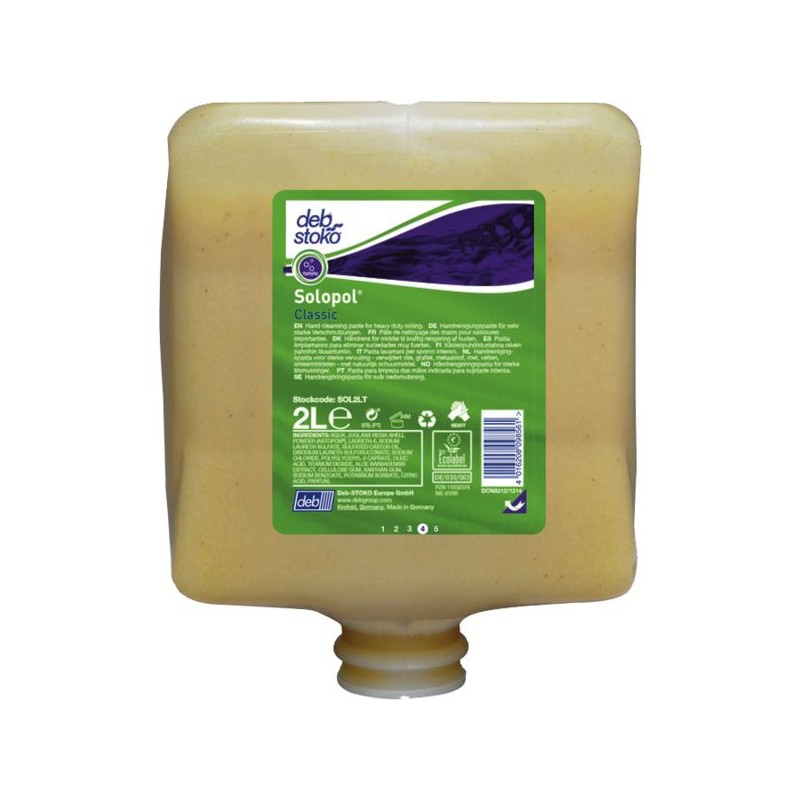 PATE NETTOYANTE SANS SOLVANT SOLOPOL CLASSIC CARTOUCHE 4L