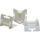 COIN DE PROTECTION DE SANGLES OUVERT PVC BLANC 25 A 75 MM - 126 X 113 M