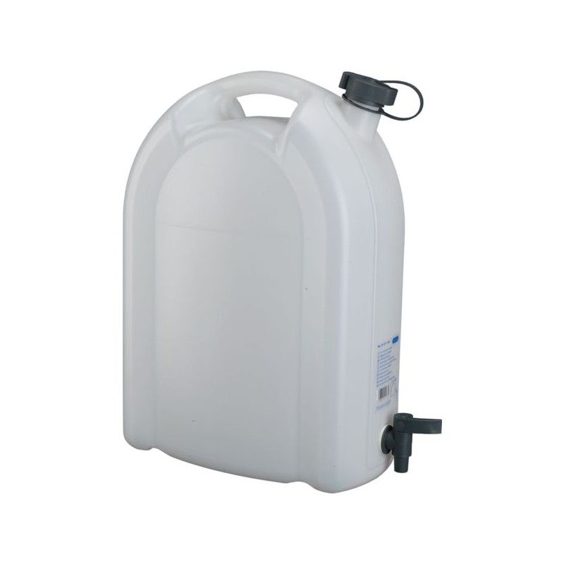 JERRYCAN 20 L ALIMENTAIRE AVEC ROBINET ENCASTRABLE