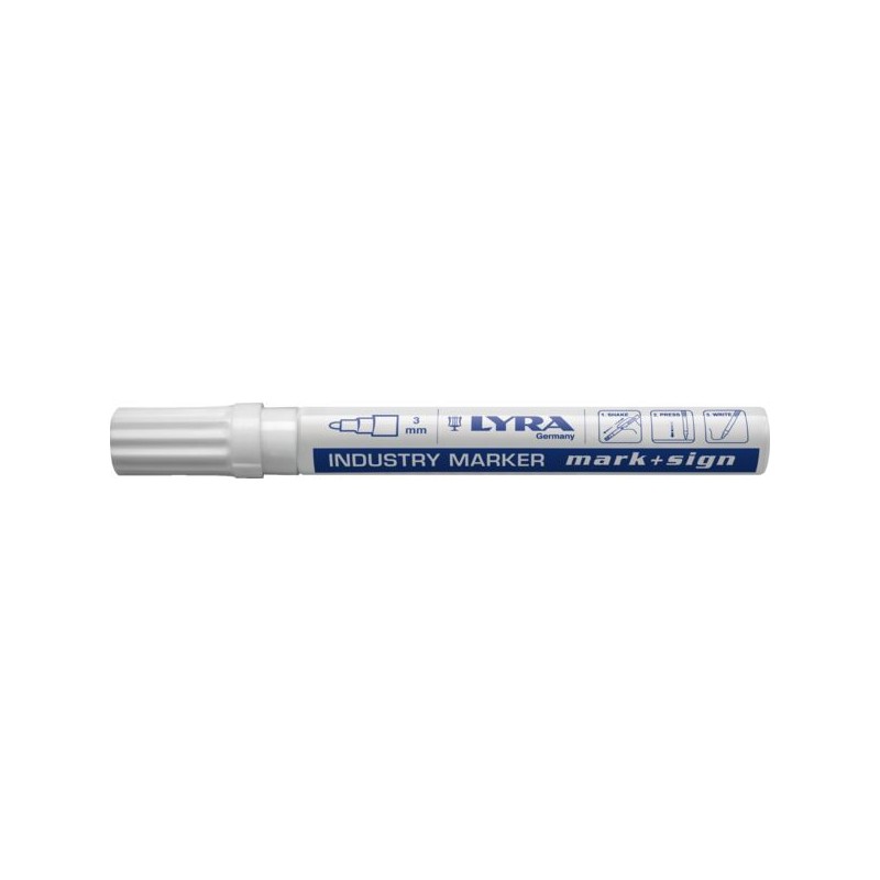 MARQUEUR PEINTURE LAQUEE DECOPEN 3 MM BLANC ETUI DE 10