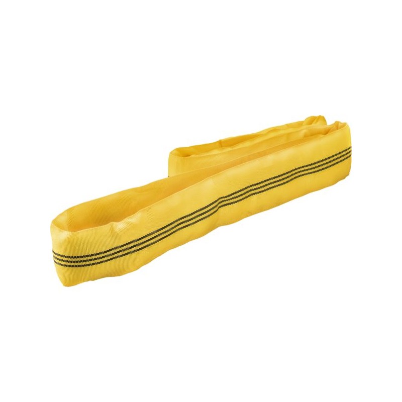 ELINGUE RONDE SS FIN 100%POLYESTER EN1492 JAUNE 3 TLONGUEUR UTILE 4 M - ZC3000-4