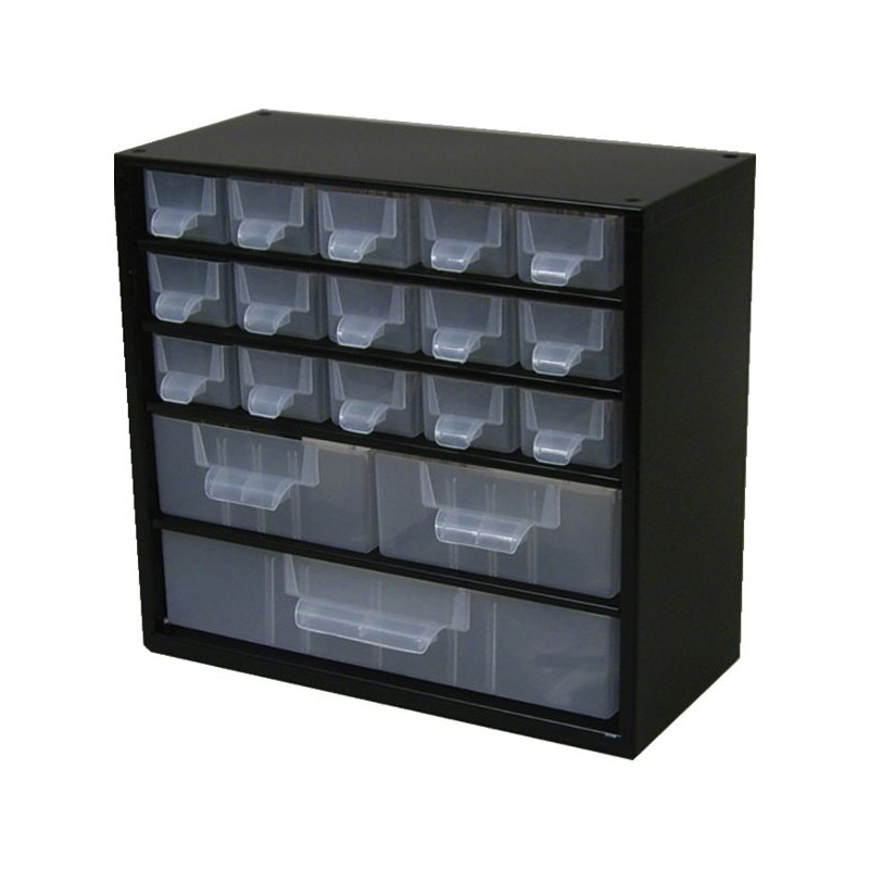 CASIER METAL 38 TIROIRS ASSORTIS + SEPARATEURS + ETIQUETTES 306X155X460