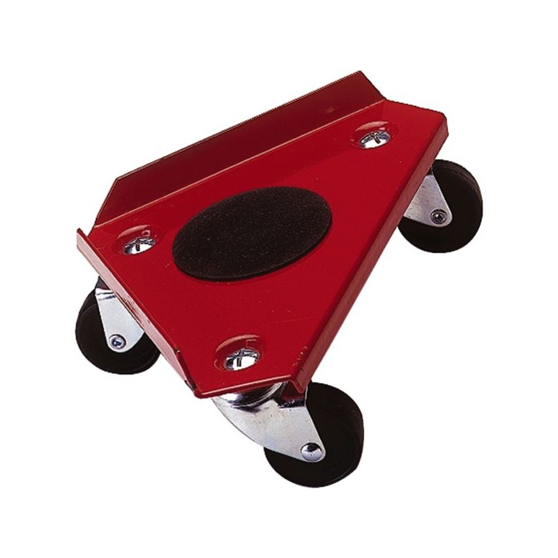 COIN ROULETTE CHARGE 600 KG 3 ROULETTES - EPOXY ROUGE - JEUDE 4