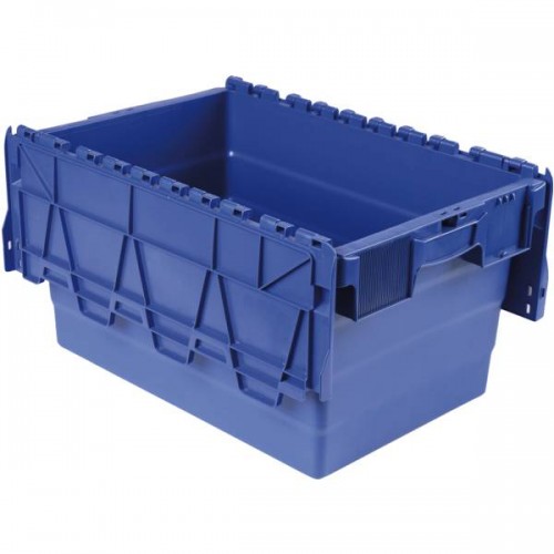 BAC NAVETTE POLYPROPYLENEGERBABLE / EMBOITABLE -50L BLEU-600X400X305