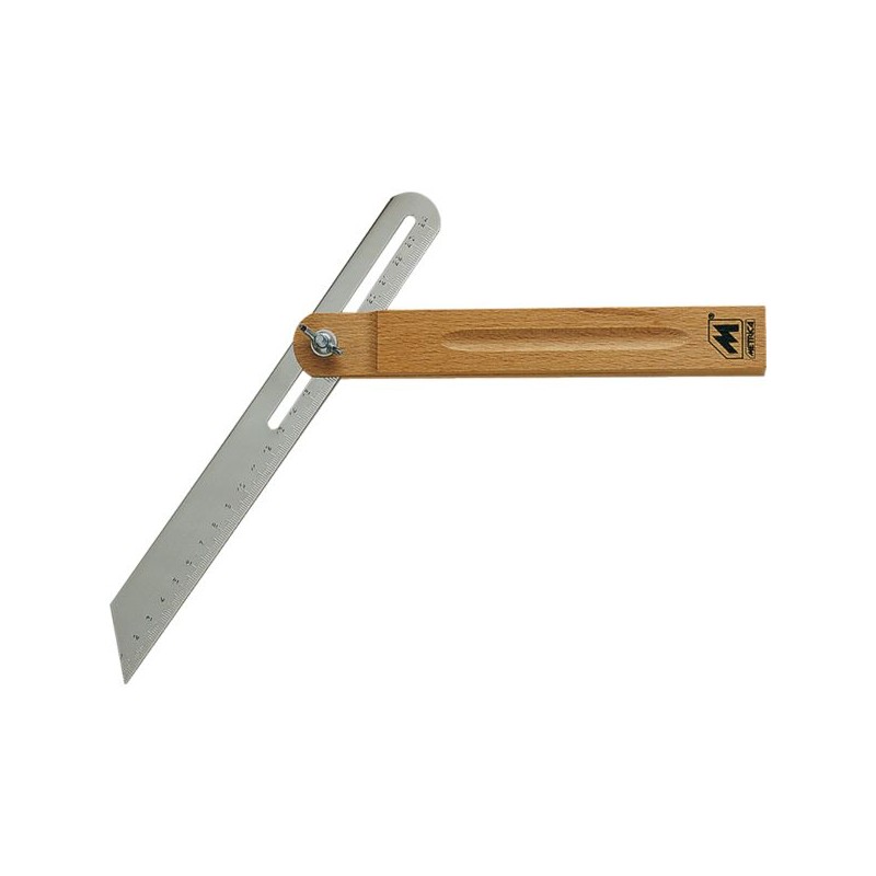 FAUSSE EQUERRE REGLABLE BASE EN BOIS 250 MM - 150 MM