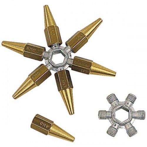 ENSEMBLE DE CLES N° 0 AVEC 7 BUSES STANDARD