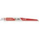 LAME SCIE SABRE BIM ERKO 150 MM 10D METAL ALU 3 - 12 MM - CARTE DE 5