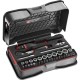 COFFRET CLIQUET R.161B+ DOUILLES 1/4'' 6 PANS