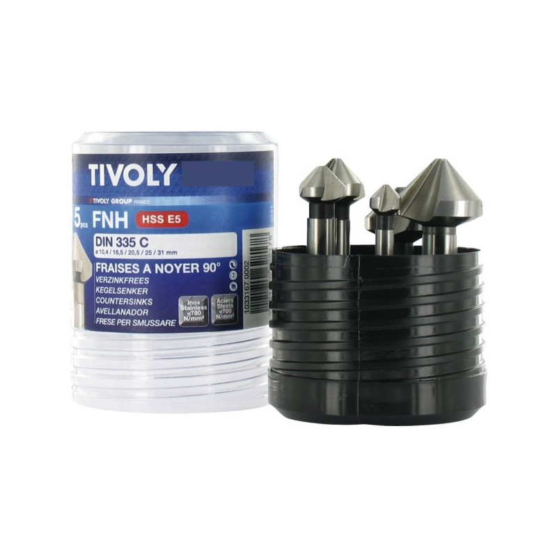 COFFRET FRAISE A CHANFREINERX5 FNH05