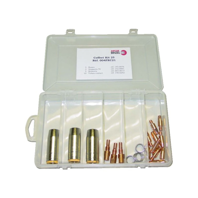 PIECE D'USURE POUR TORCHE MIG MB25 EN COFFRET - FIL Ø 1 MM