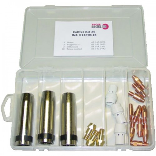 PIECE D'USURE POUR TORCHE MIG MB36 EN COFFRET Ø 1,2 MM