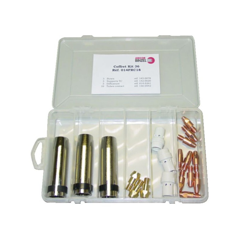 PIECE D'USURE POUR TORCHE MIG MB36 EN COFFRET Ø 1,2 MM