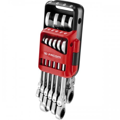 JEU DE 10 CLES MIXTES A CLIQUET ARTICULEES ENETUI POCKET