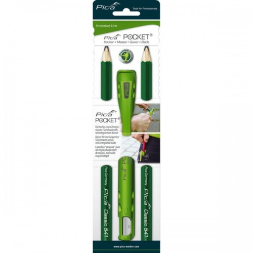 PORTE CRAYON PICA POCKET DESIGNATION : PORTE CRAYON ET 2 CRAYONS DE CHARPENTIER