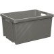 COUVERCLE TRANSLUCIDE POUR BAC30L EMBOITABLE GRIS