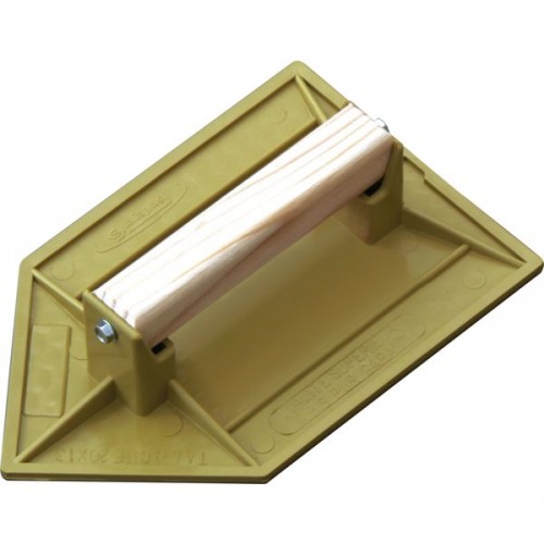 TALOCHE ABS JAUNE POINTUE 27X18 CM