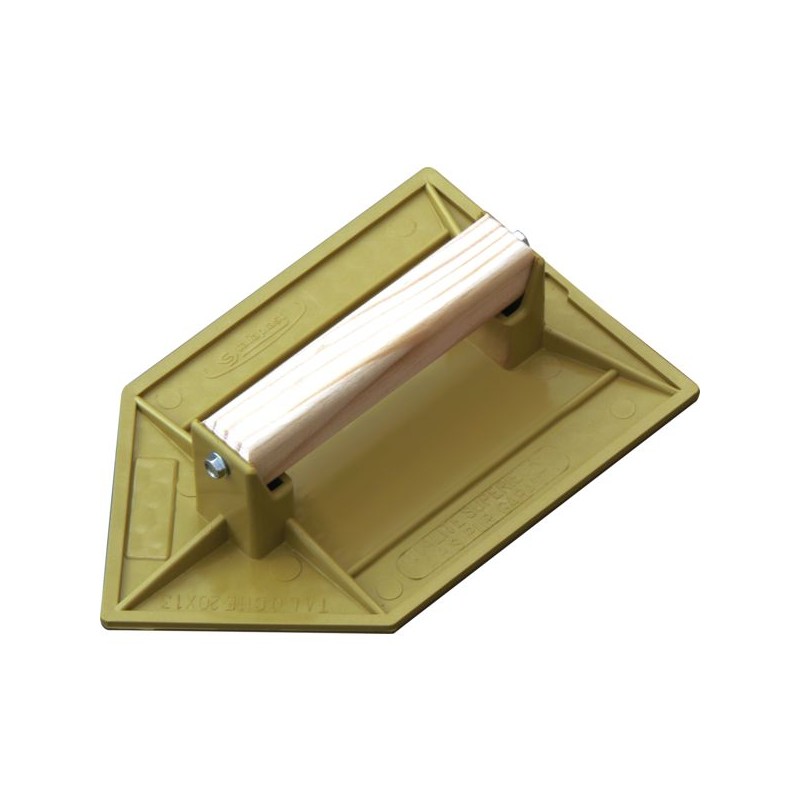 TALOCHE ABS JAUNE POINTUE 27X18 CM