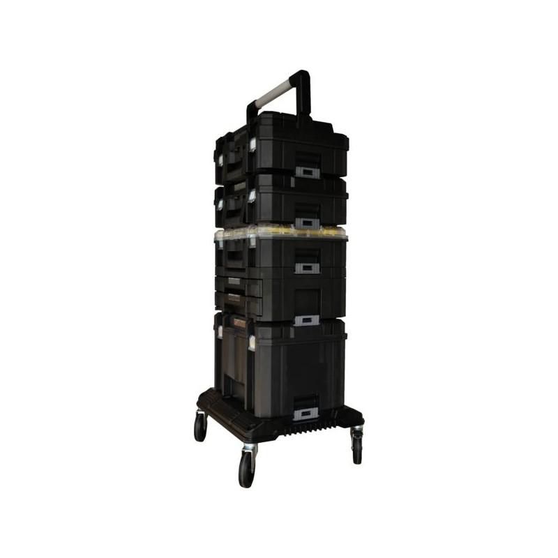 PLATEAU DE TRANSPORT TSTAK CARRIER MODULE A ROULETTES 48 X 43 X 18 CM