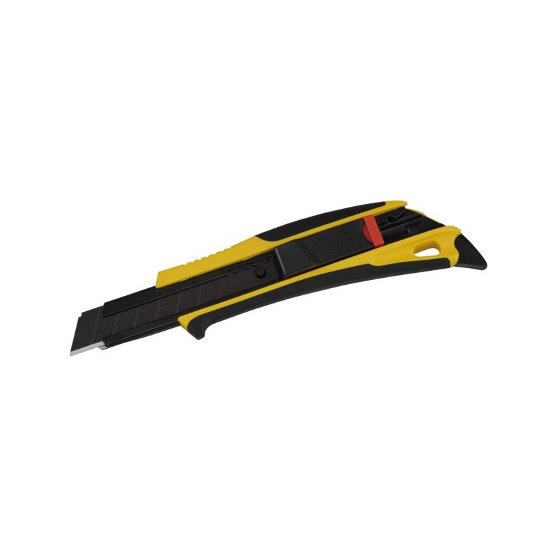 CUTTER QUICK BACK  A LAME AUTO-RETRACTABLE 18 MM AVEC RAZAR BLACK