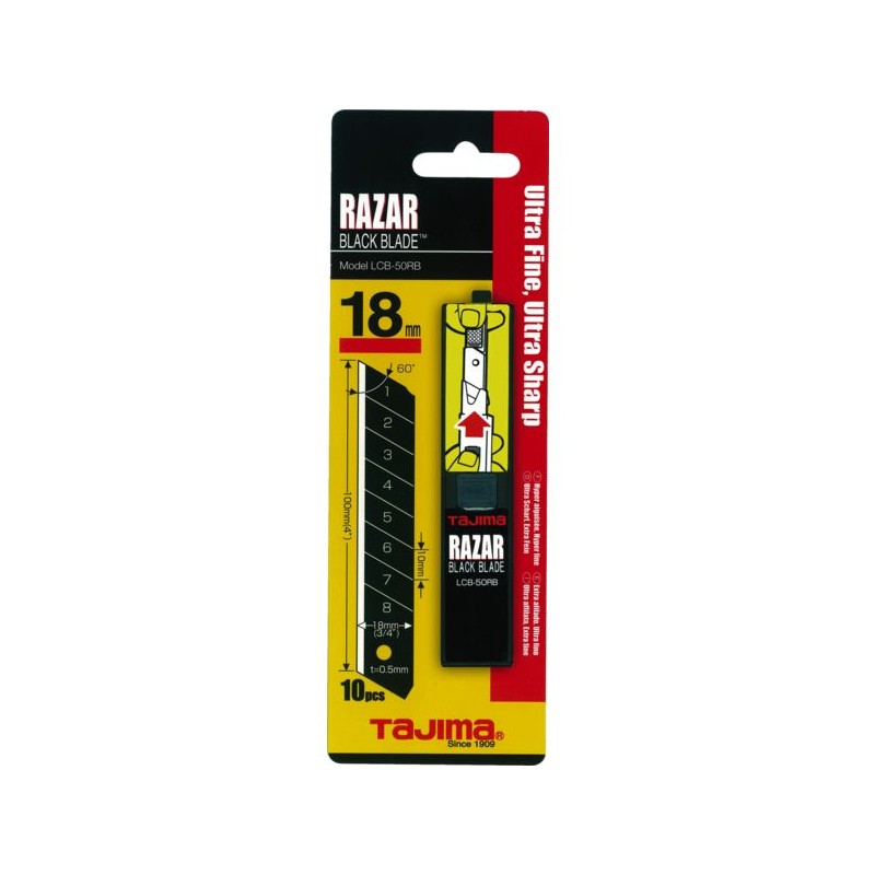 LAME RAZAR 18 MM POUR CUTTERDFC569B / PACK DE 10