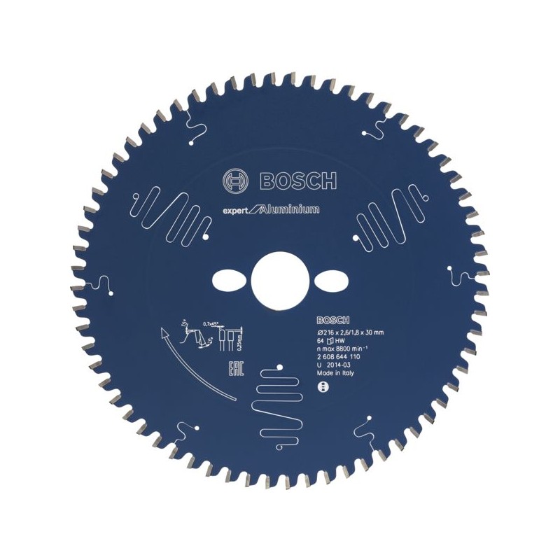 LAME DE SCIE CIRCULAIRE EXPERTALU 254X30X2.8/2X80D TPNEG